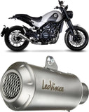 Système D'Échappement Homologué Au Niveau Sonore Lv-10 Acier Embout Acier - Leovince Compatible Avec Benelli Leoncino - Trail 500 (2017-2024)