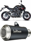 Système D'Échappement Homologué Au Niveau Sonore Lv-10 Acier Noir Embout Acier - Leovince Compatible Avec Kawasaki Z 900 (2020-2024)