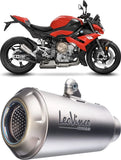 Système D'Échappement Homologué Au Niveau Sonore Lv-10 Carbon Fiber Embout Acier - Leovince Compatible Avec Bmw S 1000 Rr (2019-2024)