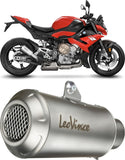 Exhaust Tip With Noise Certification Lv One Evo Stainless Steel Carbon Fiber End Cap - Leovince Compatible With Honda Cbr 500 R (2019-2023)