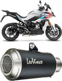 Système D'Échappement Homologué Au Niveau Sonore Lv-10 Acier Noir Embout Acier - Leovince Compatible Avec Bmw S 1000 Xr (2020-2023)