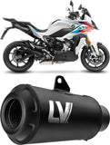 Système D'Échappement Homologué Au Niveau Sonore Lv-10 Acier Full Noir Embout Acier Noir - Leovince Compatible Avec Bmw S 1000 Xr (2020-2023)