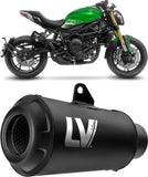 Système D'Échappement Homologué Au Niveau Sonore Lv-10 Acier Full Noir Embout Acier Noir - Leovince Compatible Avec Benelli 752 S (2019-2024)