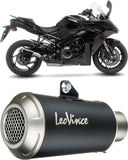 Système D'Échappement Homologué Au Niveau Sonore Lv-10 Acier Noir Embout Acier - Leovince Compatible Avec Suzuki Gsx-S 1000 Gt (2021-2024)