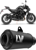 Système D'Échappement Homologué Au Niveau Sonore Lv-10 Acier Full Noir Embout Acier Noir - Leovince Compatible Avec Kawasaki Z 900 A2 (2025-2026)