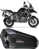 Système D'Échappement Homologué Au Niveau Sonore Lv-12 Acier Noir Embout Carbon Fiber - Leovince Compatible Avec Bmw R 1200 Gs (2013-2016)