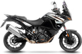 Système D'Échappement Homologué Au Niveau Sonore Lv-12 R Acier Embout Carbon Fiber - Leovince Compatible Avec Ktm 1290 Super Adventure (2015-2016)