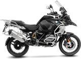 Système D'Échappement Homologué Au Niveau Sonore Lv-12 R Acier Embout Carbon Fiber - Leovince Compatible Avec Bmw R 1250 Gs (2019-2023)