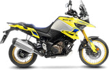 Système D'Échappement Homologué Au Niveau Sonore Lv-12 R Acier Embout Carbon Fiber - Leovince Compatible Avec Suzuki V-Strom 1050 De - Se (2025-2026)