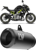Système D'Échappement Homologué Au Niveau Sonore Lv Corsa S Acier Full Noir Embout Acier Noir - Leovince Compatible Avec Kawasaki Z 900 A2 (2025-2026)