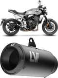 Système D'Échappement Homologué Au Niveau Sonore Lv Corsa S Acier Full Noir Embout Acier Noir - Leovince Compatible Avec Honda Cb 1000 R Neo Sports Café (2018-2024)