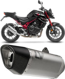 Système D'Échappement Homologué Au Niveau Sonore Lv-14 R Titanium Embout Carbon Fiber - Leovince Compatible Avec Honda Cb 750 Hornet (2023-2024)