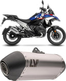 Système D'Échappement Homologué Au Niveau Sonore Lv-14 Acier Embout Carbon Fiber - Leovince Compatible Avec Bmw R 1300 Gs Adventure (2024-2026)