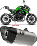 Système D'Échappement Homologué Au Niveau Sonore Lv-14 R Acier Embout Carbon Fiber - Leovince Compatible Avec Kawasaki Z 900 A2 (2018-2024)