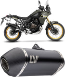 Exhaust Tip With Noise Certification Lv-14 Steel Black Carbon Fiber End Cap - Leovince Compatible With Yamaha Ténéré 700 Rally (2025-2026)