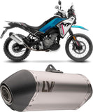 Exhaust Tip With Noise Certification Lv-14 Stainless Steel Carbon Fiber End Cap - Leovince Compatible With Cfmoto Ibex 450 (2024)