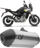 Système D'Échappement Homologué Au Niveau Sonore Lv-14 Titanium Embout Carbon Fiber - Leovince Compatible Avec Moto Guzzi Stelvio (2024-2026)