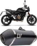 Système D'Échappement Homologué Au Niveau Sonore Lv-14 Acier Noir Embout Carbon Fiber - Leovince Compatible Avec Husqvarna Svartpilen 801 (2024-2026)