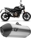 Système D'Échappement Homologué Au Niveau Sonore Lv-14 Titanium Embout Carbon Fiber - Leovince Compatible Avec Husqvarna Svartpilen 801 (2024-2026)