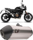 Exhaust Tip With Noise Certification Lv-14 Stainless Steel Carbon Fiber End Cap - Leovince Compatible With Husqvarna Svartpilen 801 (2024-2026)