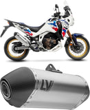 Système D'Échappement Homologué Au Niveau Sonore Lv-14 Titanium Embout Carbon Fiber - Leovince Compatible Avec Honda Crf 1100 L Africa Twin (2024-2026)