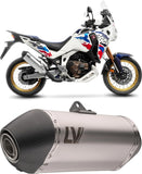 Système D'Échappement Homologué Au Niveau Sonore Lv-14 Acier Embout Carbon Fiber - Leovince Compatible Avec Honda Crf 1100 L Africa Twin (2024-2026)