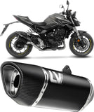 Système D'Échappement Homologué Au Niveau Sonore Lv-14 R Acier Noir Embout Carbon Fiber - Leovince Compatible Avec Honda Cb 1000 Hornet - Sp (2025-2026)