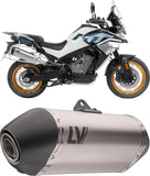 Exhaust Tip With Noise Certification Lv-14 Stainless Steel Carbon Fiber End Cap - Leovince Compatible With Ktm 890 Smt (2023-2026)