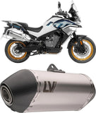 Système D'Échappement Homologué Au Niveau Sonore Lv-14 Acier Embout Carbon Fiber - Leovince Compatible Avec Husqvarna Norden 901 (2022-2026)