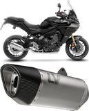 Système D'Échappement Complet Avec Catalyseur Et Homologation Acoustique Lv-14 R Titanium Embout Carbon Fiber - Leovince Compatible Avec Yamaha Tracer 9 Gt (2025-2026)
