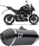 Système D'Échappement Homologué Au Niveau Sonore Lv-14 Acier Noir Embout Carbon Fiber - Leovince Compatible Avec Triumph Tiger 800 Sport (2024-2026)