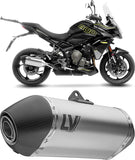Système D'Échappement Homologué Au Niveau Sonore Lv-14 Titanium Embout Carbon Fiber - Leovince Compatible Avec Triumph Tiger 800 Sport (2024-2026)