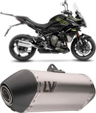 Système D'Échappement Homologué Au Niveau Sonore Lv-14 Acier Embout Carbon Fiber - Leovince Compatible Avec Triumph Tiger 800 Sport (2024-2026)