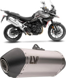 Système D'Échappement Homologué Au Niveau Sonore Lv-14 Acier Embout Carbon Fiber - Leovince Compatible Avec Triumph Tiger 900 Gt (2024-2026)