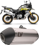 Exhaust Tip With Noise Certification Lv-14 Stainless Steel Carbon Fiber End Cap - Leovince Compatible With Voge Valico 900 Dsx (2024-2026)