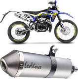 Exhaust Tip With Noise Certification X-Fight Stainless Steel Stainless Steel End Cap - Leovince Compatible With Sherco 50 Se-Rs (2021-2024)