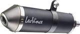 Système D'Échappement Complet Avec Catalyseur Et Homologation Acoustique X-Fight Acier Noir - Leovince Compatible Avec Gilera Gilera Smt 50 (2003-2004)