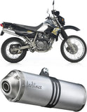 Système D'Échappement Homologué Au Niveau Sonore Lv-X Aluminium Embout Acier - Leovince Compatible Avec Kawasaki Klr 650 (1997-2022)