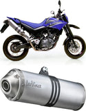 Double Sortie D'Échappement Homologuée Au Niveau Sonore Lv-X Aluminium Embout Acier - Leovince Compatible Avec Yamaha Xt 660 R - X (2004-2016)
