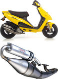 Complete Catalytic Exhaust System With Sound Certification Sito Stainless Steel - Leovince Compatible With Piaggio Vespa 150 Px