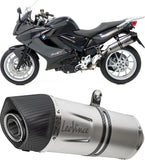 Système D'Échappement Homologué Au Niveau Sonore Lv One Evo Acier Embout Carbon Fiber - Leovince Compatible Avec Bmw F 800 R (2009-2016)