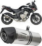 Système D'Échappement Homologué Au Niveau Sonore Lv One Evo Acier Embout Carbon Fiber - Leovince Compatible Avec Aprilia Srv 850 (2012-2016)