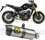 Système D'Échappement Homologué Au Niveau Sonore Thunder Titanium Carbon - Arrow Special Parts Compatible Avec Yamaha Tracer 900 Gt (2018-2020)