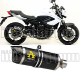 Système D'Échappement Homologué Au Niveau Sonore Thunder Aluminium Noir Carbon - Arrow Special Parts Compatible Avec Yamaha Xj6 Diversion (2009-2015)