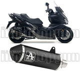 Système D'Échappement Homologué Au Niveau Sonore Urban Aluminium Noir Acier Noir - Arrow Special Parts Compatible Avec Kymco Xciting 400 I S (2019-2020)