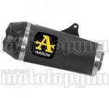 Système D'Échappement Homologué Au Niveau Sonore Works Nichrom Noir Carbon - Arrow Special Parts Compatible Avec Yamaha Tracer 700 (2020)
