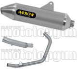 Complete Catalytic Exhaust System With Sound Certification Thunder Aluminium Stainless Steel - Arrow Special Parts Compatible With Honda Crf 300 L (2021-2024)