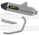 Système D'Échappement Complet Avec Catalyseur Et Homologation Acoustique Thunder Titanium Carbon - Arrow Special Parts Compatible Avec Honda Crf 300 L (2021-2024)