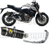 Système D'Échappement Complet Avec Catalyseur Et Homologation Acoustique Thunder Aluminium Noir Carbon - Arrow Special Parts Compatible Avec Honda Cb 650 R (2019-2023)