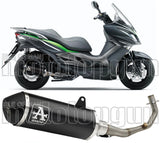 Système D'Échappement Complet Avec Catalyseur Et Homologation Acoustique Urban Aluminium Noir Acier Noir - Arrow Special Parts Compatible Avec Kawasaki J 125 (2016)